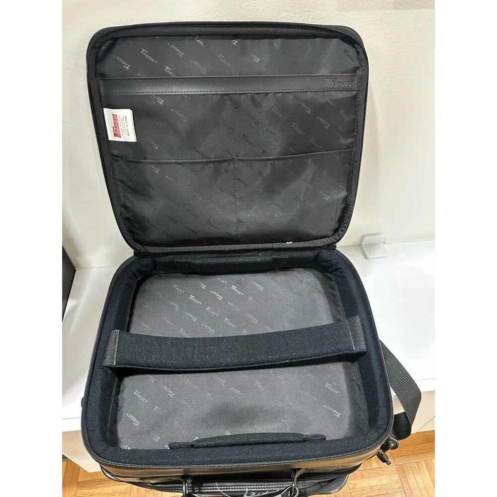 Targus Black Synthetic Leather Multi-Compartment Laptop / Briefcase Bag